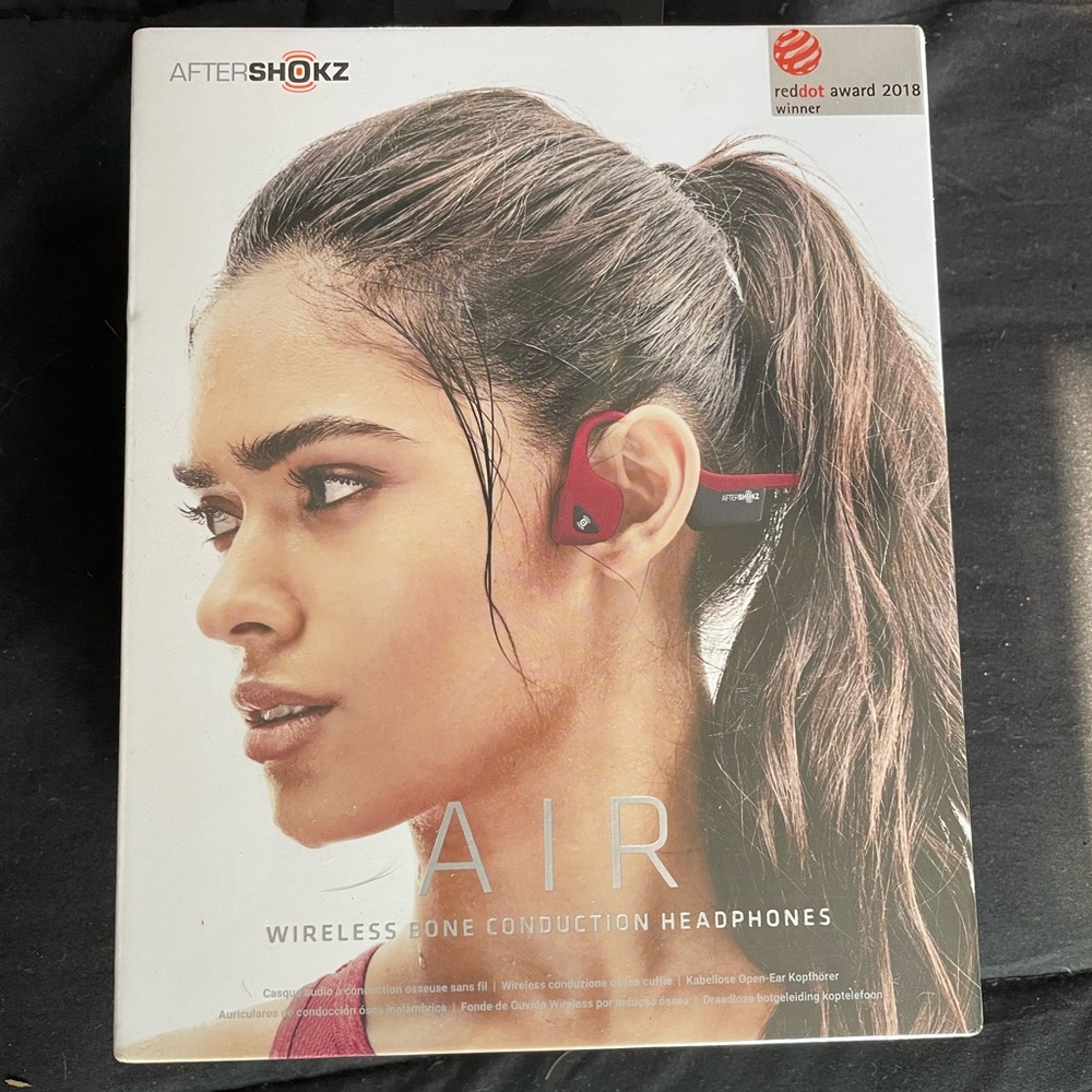 Aftershokz Air Wireless Bone Conduction Headphones Bluetooth